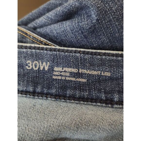 Women's Liz Claiborne Girlfriend Straight Leg Mid-rise Jeans Size 30W NWT - Picture 6 of 7
